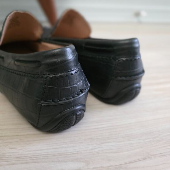 Sperry Mens Top Sider Croc Loafer Size 10M Shoes Driving Moccasin Slip On Black main image 7